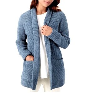 Barefoot Dreams XL sweater shrug in periwinkle blue